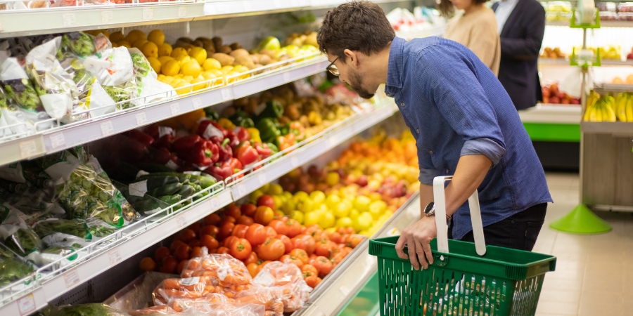 In-store picker shopping at the grocery store